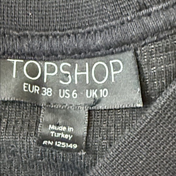 Topshop Black and Brown Striped Maxi Dress - Picture 2 of 4